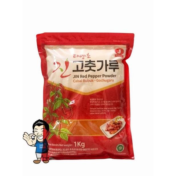 

Original Jin Red Pepper Powder Gochugaru 1kg - Bubuk Cabai Halus Korea untuk Bumbu