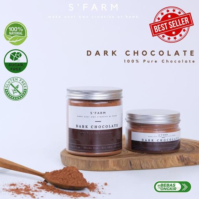 

Original Bubuk Coklat Murni 100% - Premium Dark Cocoa Powder Asli Minuman & Kue