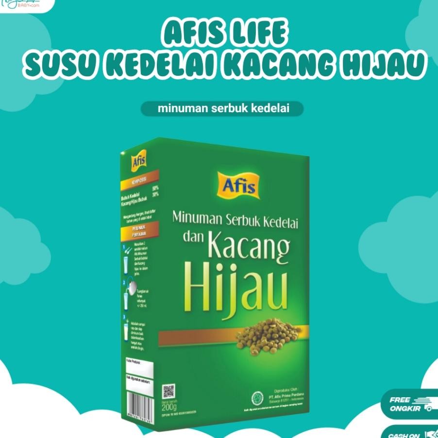 

Afis Life Susu Bubuk Kedelai Plus Kacang Hijau 200Gr