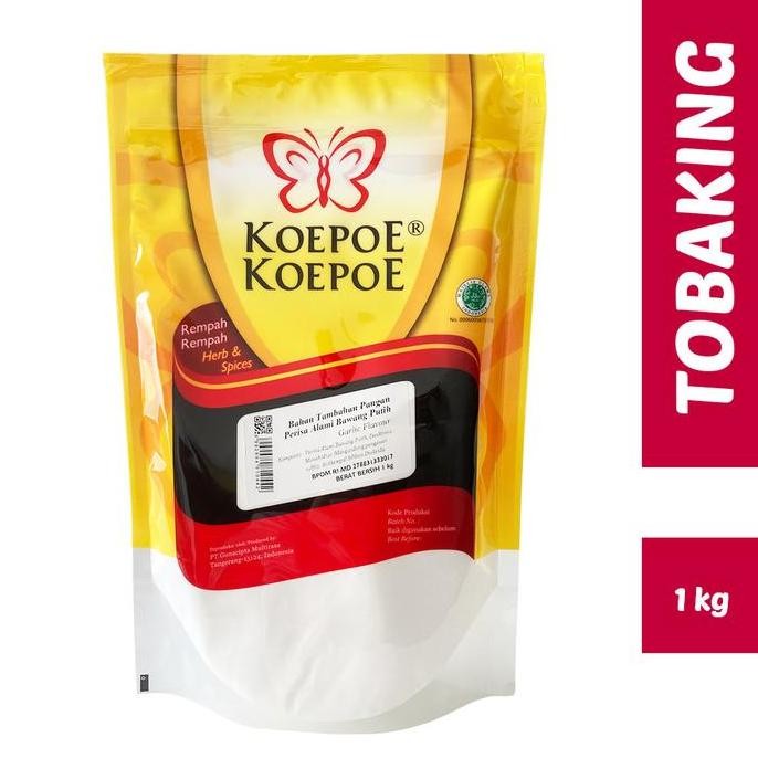 

Original Koepoe Bawang Putih Bubuk 1Kg Garlic Powder HALAL Bumbu Dapur