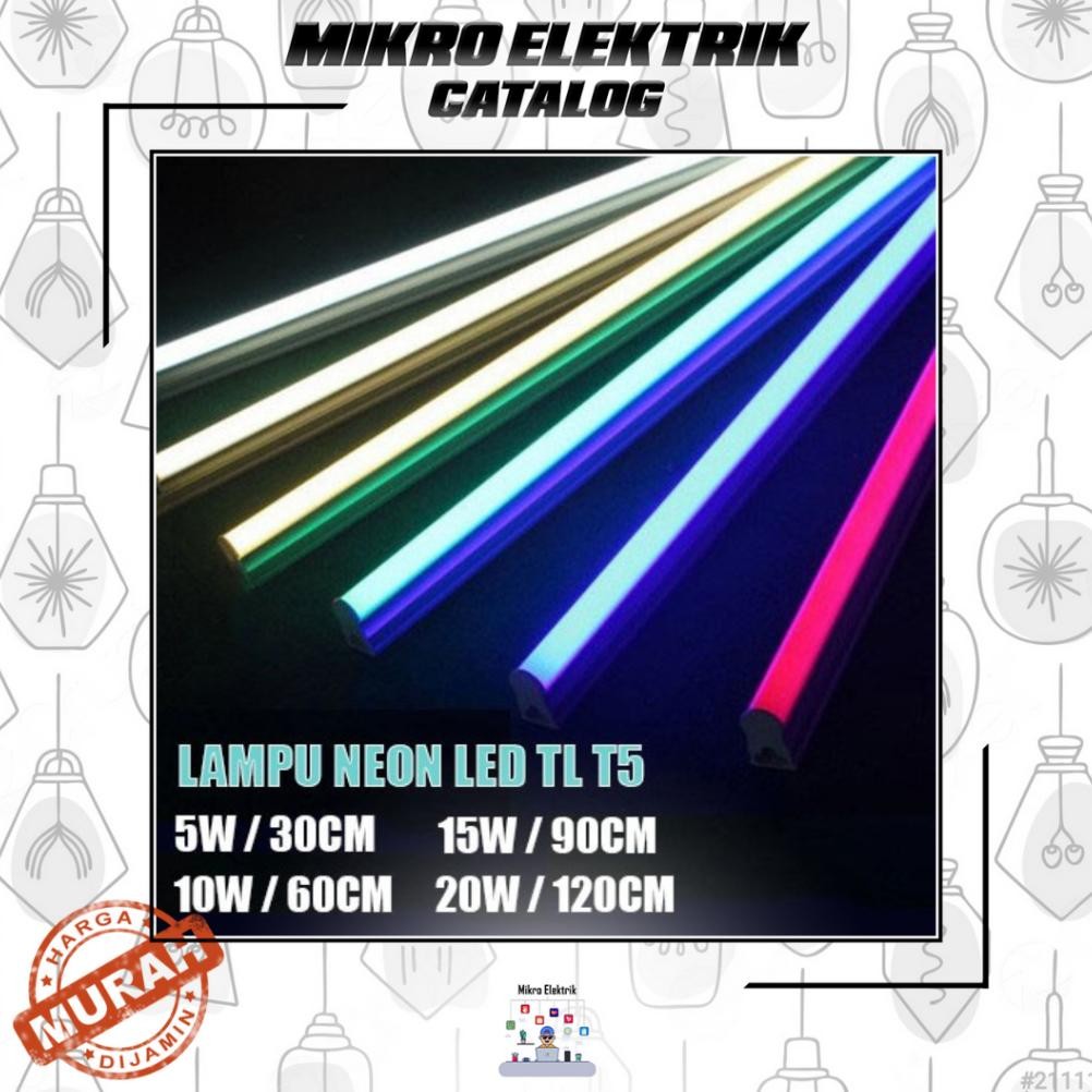 Ready Lampu TL T5 Neon LED Warna Warni 19W 120CM SZMR