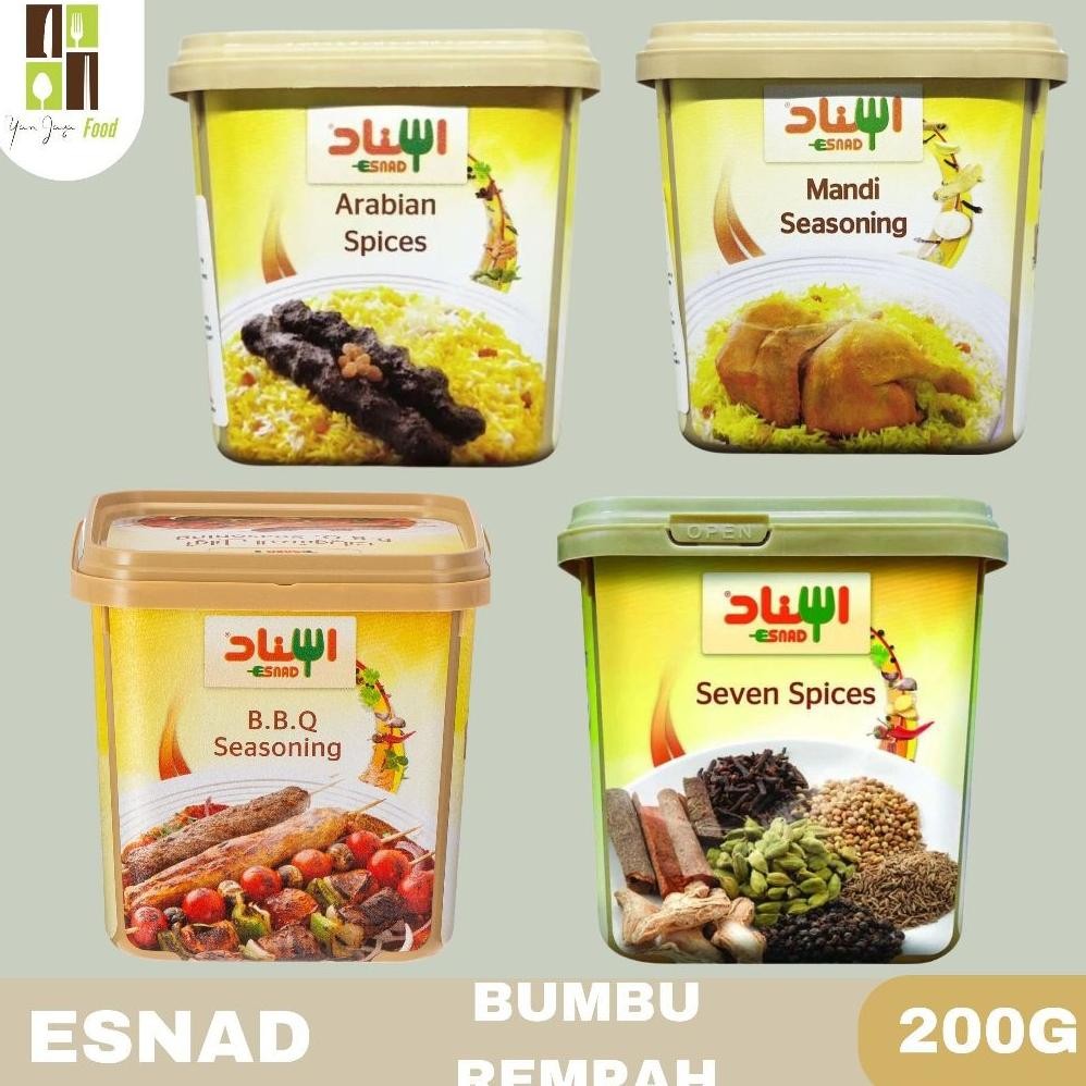 

Esnad Bumbu Rempah / Siap Pakai / Import Arab / Arabian Spices / BBQ Seasoning / Mandi Seasoning / Seven Spices 200g Nugi