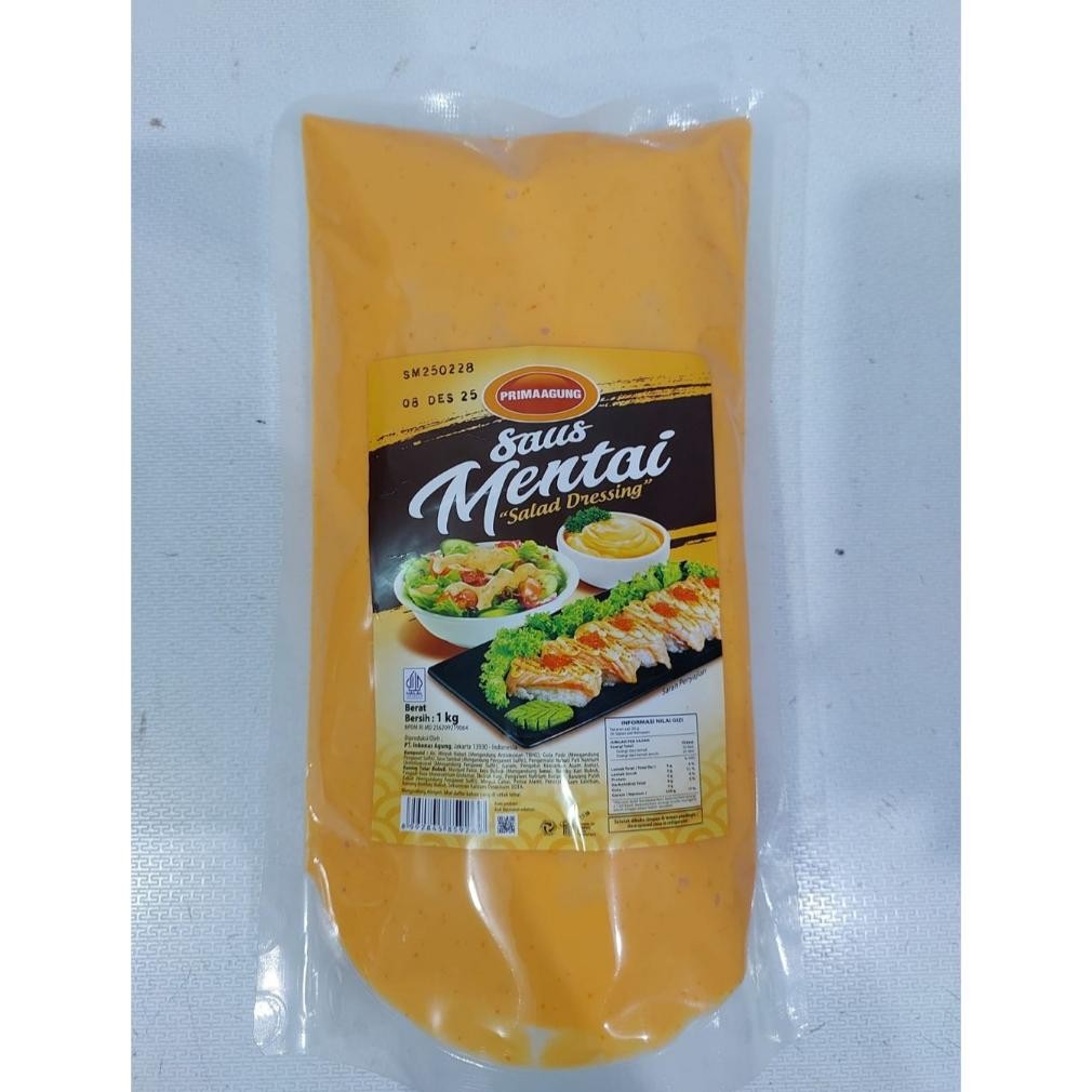 

Prima Agung Saus Mentai 1Kg Rasa Krimi Pedas Nugi