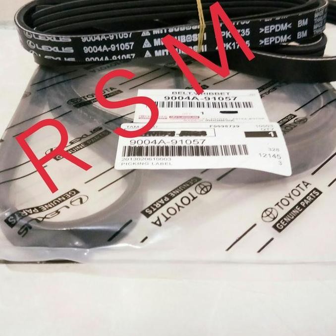 Baru Vanbelt Fanbelt Avanza Xenia 1.3 Tahun 2012-2015 Tali Kipas 1300Cc