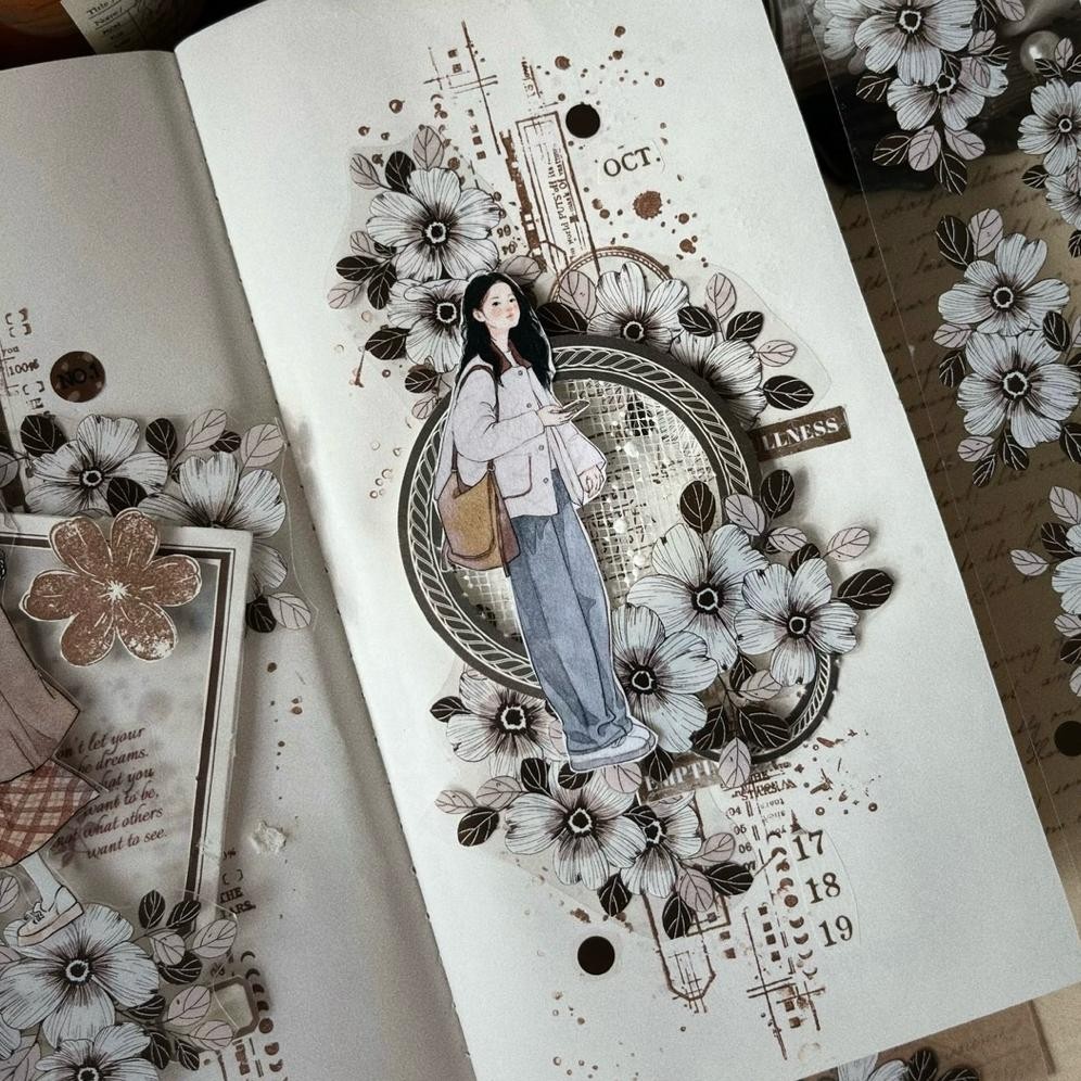 

Yi Er Rubber Stamp - small flower frame . dot border . film . camera a . camera b . full moon . half moon . I remember . Dots . if you . long frame . no.7926 . we desire RB3