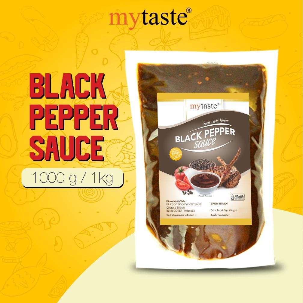

My Taste Blackpepper Sauce 1 kg Saus Lada Hitam Kemasan Grosir Nugi