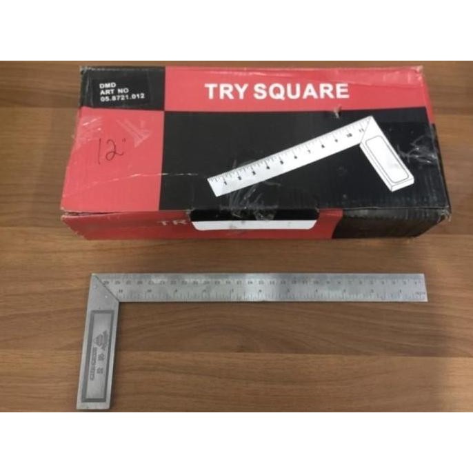 

Penggaris Siku Tukang Bangunan Ukuran 12 Inch 30 Cm Try Square