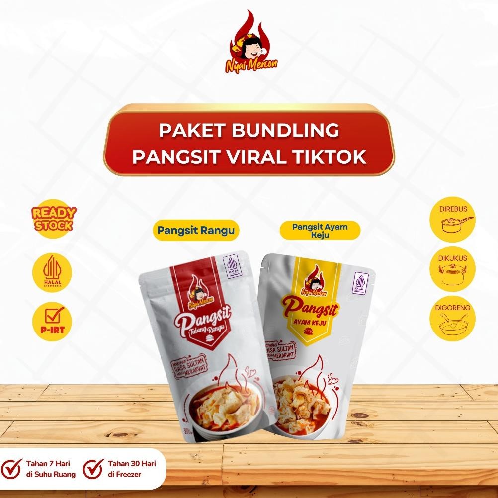 

Nyai Mercon - PAKET PANGSIT NYAI MERCON (TULANG RANGU & AYAM KEJU) Nugi