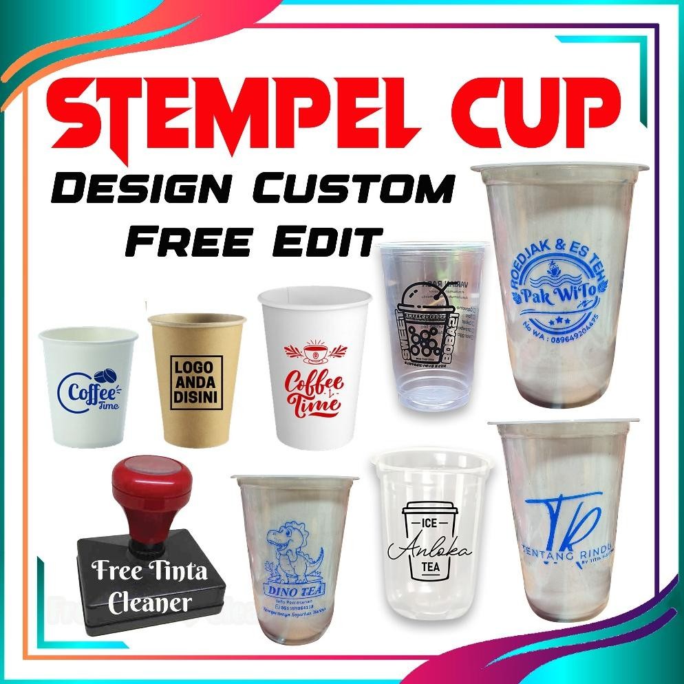 

Stempel Gelas Cup / Plastik / Sterofom / Kayu RB3