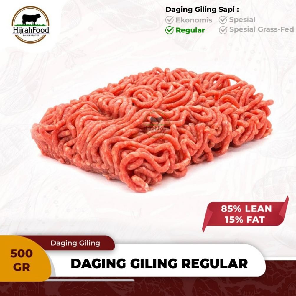 

Hijrahfood Daging Giling Sapi | Minced Ground Beef - Regular - 500 Gr Nugi
