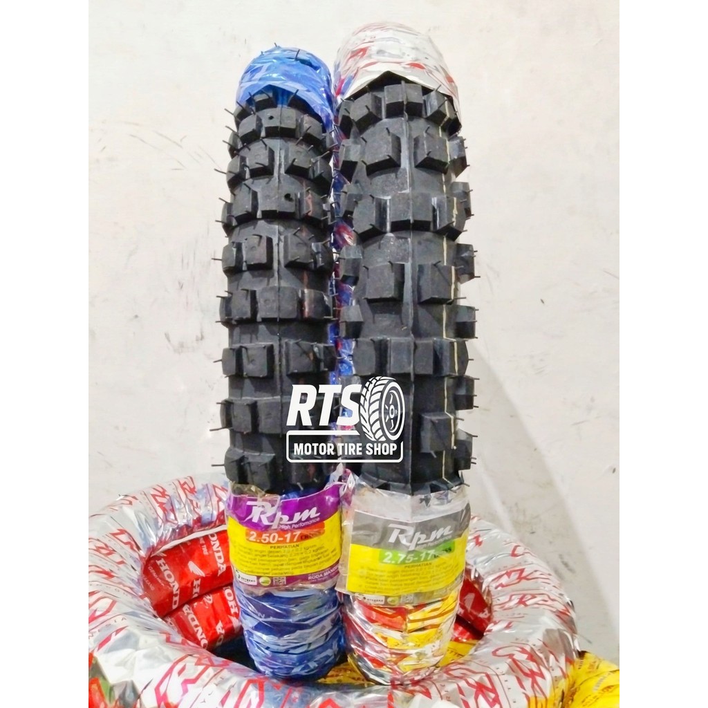 Sepasang ban RPM cross 250-17 dan 275-17 ring 17 ban motor bebek
