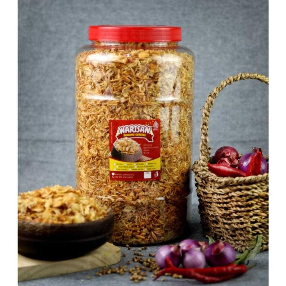 

Bawang Goreng Asli Tanpa Campuran Kemasan 1kg Nugi