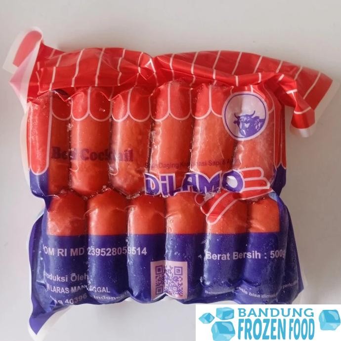 

DILAMO BEEF COCKTAIL MERAH 500 GR /SOSIS SAPI COCKTAIL MERAH Nugi