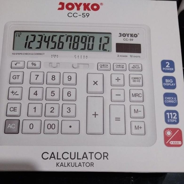 

calculator cc-59 joyko 12 digit RB2