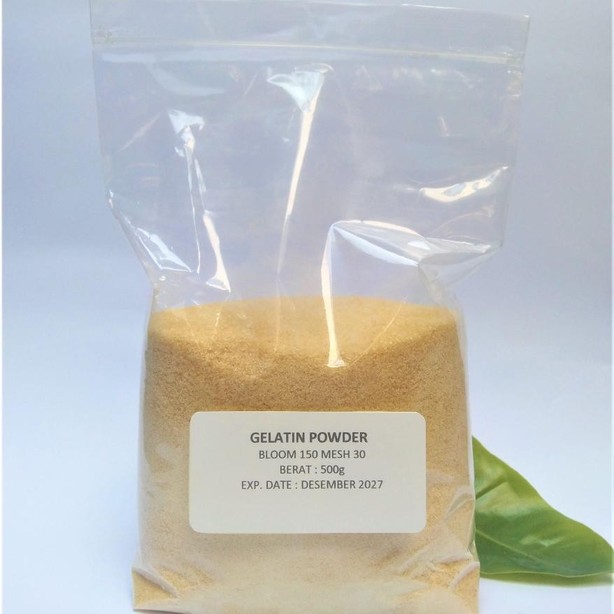 

Gelatin Bubuk /Powder Halal MUI Murah 500g Nugi