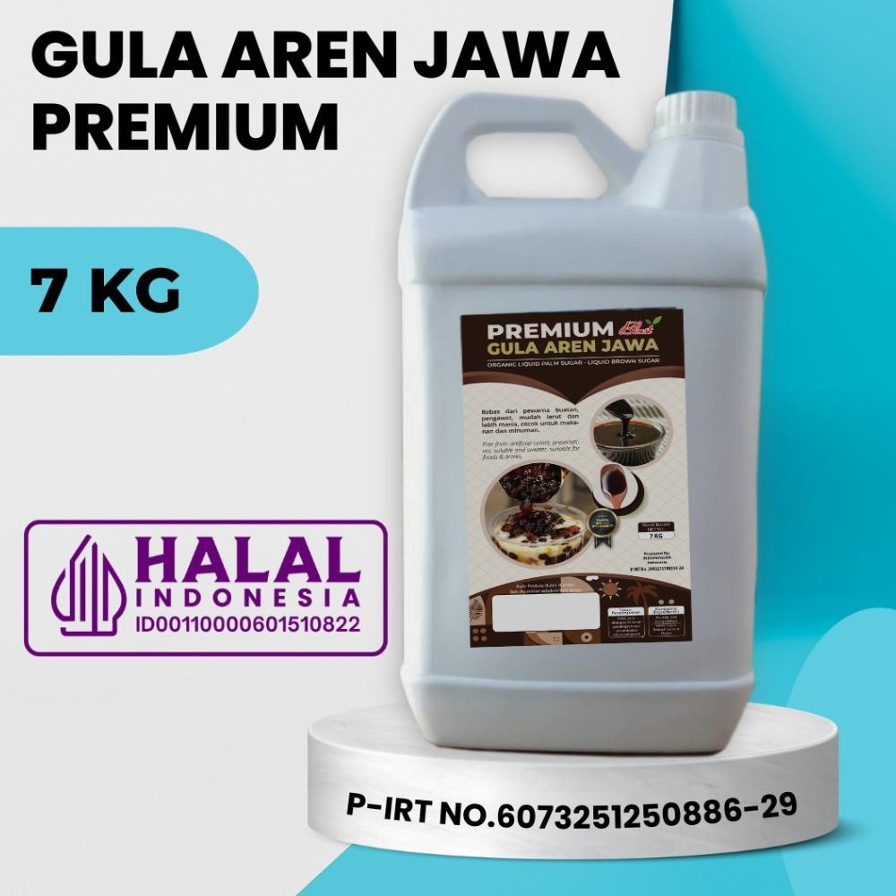 

GULA AREN CAIR 7 KG ( 5 liter ) - Brown Sugar Liquid / Palm Sugar Syrup / Gula Jawa Aren Nugi