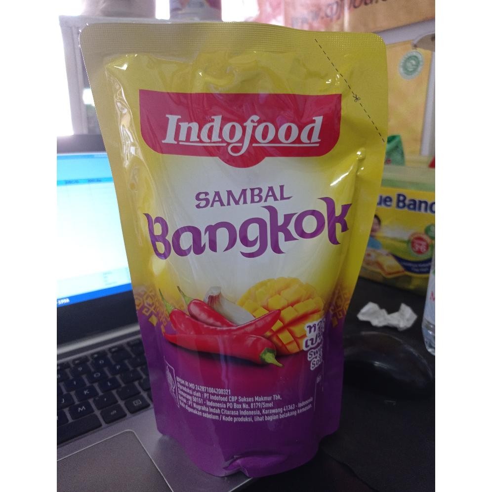

INDOFOOD SAMBAL EXTRA PEDAS BANGKOK POUCH 1 KG Nugi