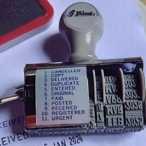 

Stempel Shiny S-70 S70 (Office Stamp - Tanggal) Paid Received Cancelled Copy Delivered Duplicate Entered Posted Register Urgent RB3