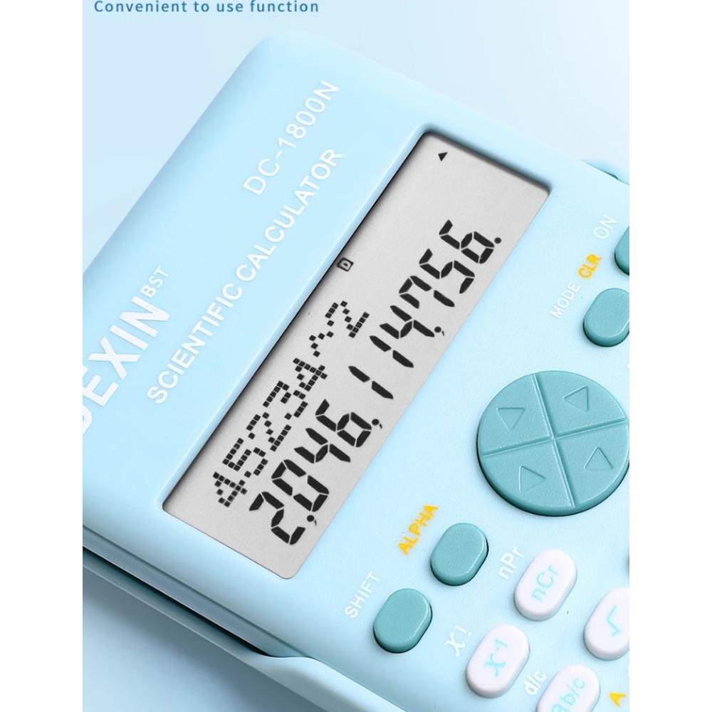 

Kalkulator Sekolah / Kalkulator Scientific / Kalkulator Ilmiah 240 Fungsi / Kalkulator Sains / Kalkulator SinCosTan RB2