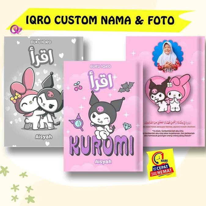 Iqro Custom Iqro Tulis Nama Anak Iqro Warna Custom Hard Cover Dan Soft