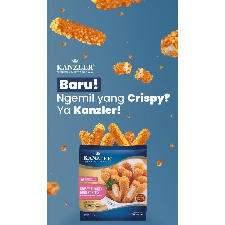 

Kanzler Crispy Chicken Nugget Stick 450gr Snack Nugi