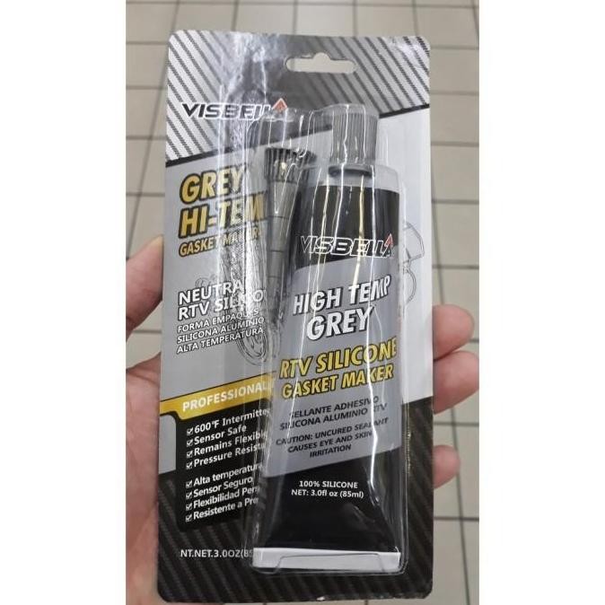 Visbella Grey High Temp Rtv Silicon Gasket Maker Lem Silikon Isi 85Ml