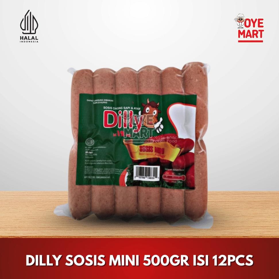 

DILLY SOSIS MINI 500GR ISI 12PCS/SOSIS SAPI DAN AYAM Nugi
