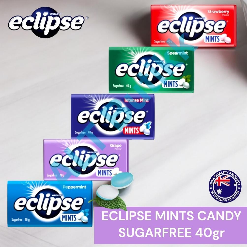

READY STOCK ECLIPSE SUGAR FREE MINTS CANDY TIN 40 GR | PERMEN MINT | PRODUCT OF AUSTRALIA