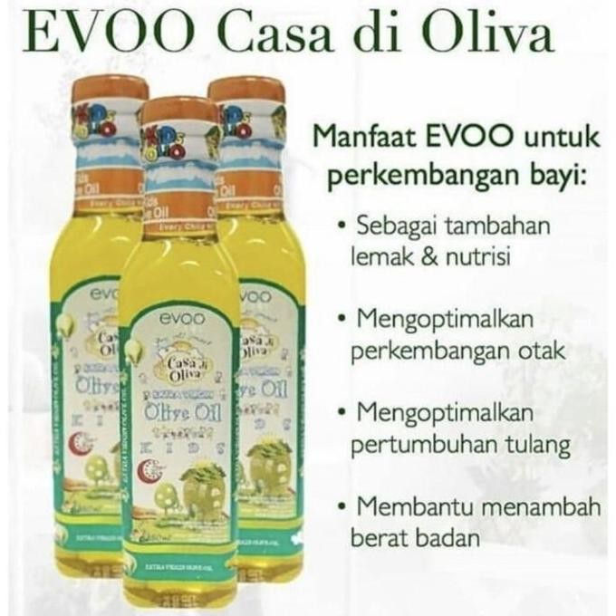 

Casa Di Olivia Olive Oil Kids 250Ml - Minyak Zaitun Anak-Anak Extra Virgin Diskon!
