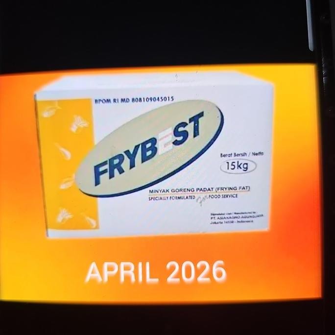 

Frybest Minyak Goreng Padat 15Kg Untuk Resto Dan Industri Diskon!