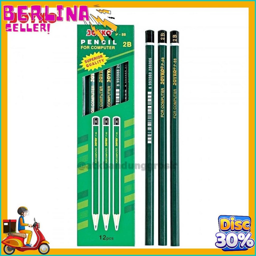 

Pensil Joyko P 88 2B Pensil Ujian Hexagonal - 1 Pack Flash Sale! Diskon Hingga 70%