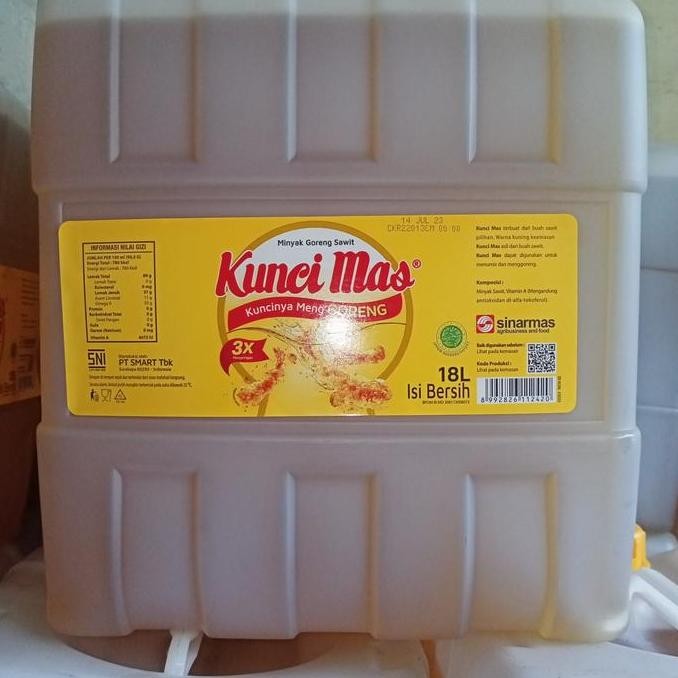 

Minyak Goreng Kunci Mas 18L Jerigen Minyak Masak Ekonomis Untuk Bisnis Diskon!