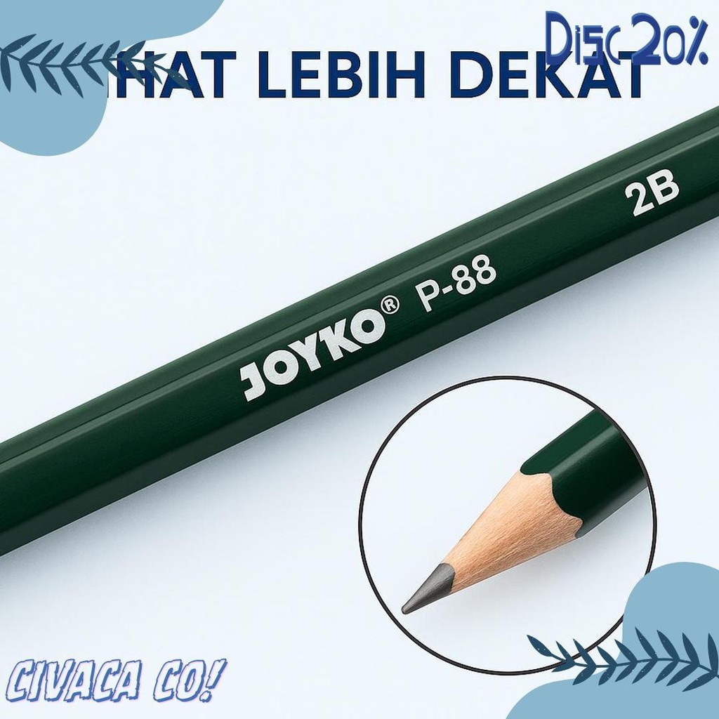 

Pensil Joyko 12 Pcs 2B Alat Tulis Anak Pencil Flash Sale! Diskon Hingga 70%