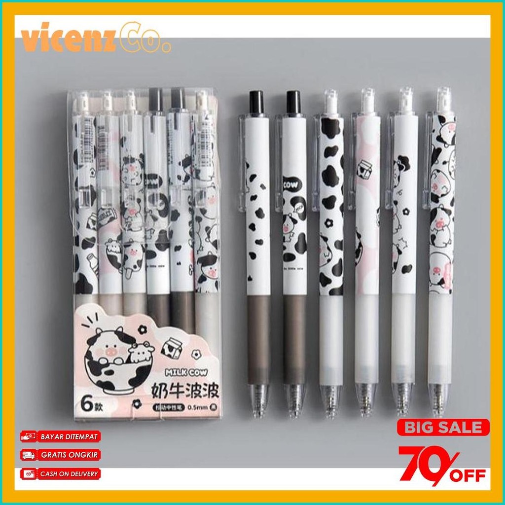 

Set Pulpen Pen Gel 6 Pc / Mekanik Motif Cartoon / Pulpen Gel Mekanik Lucu / Pulpen Aesthetic Diskon Setengah Harga