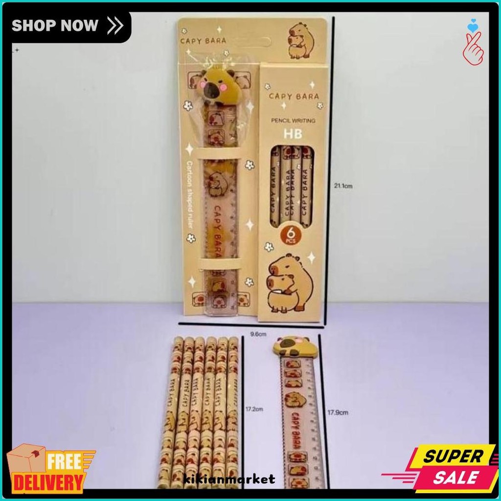 

1 Set Pencil Gift Capibara /1 Set Pensil Sekolah Terlaris! Produk Ini Banyak Dicari
