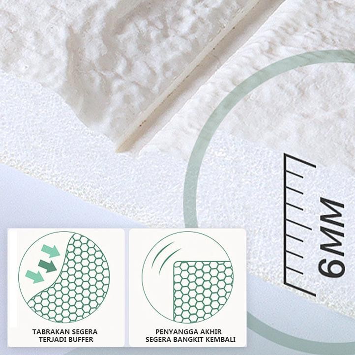 [COD Pabrik Lokal]Wallpaper Dinding 3D Timbul 70x77 6mm Batu Bata Foam Dimensi Timbul Mewah Stiker D