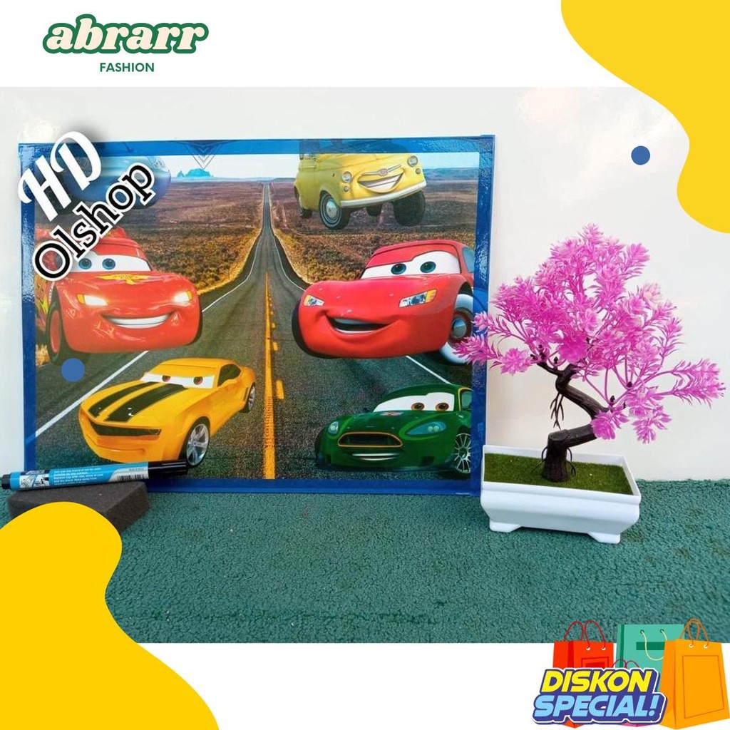 

Papan Tulis Anak/White Board Murah Gratis Spidol Dan Penghapus Diskon