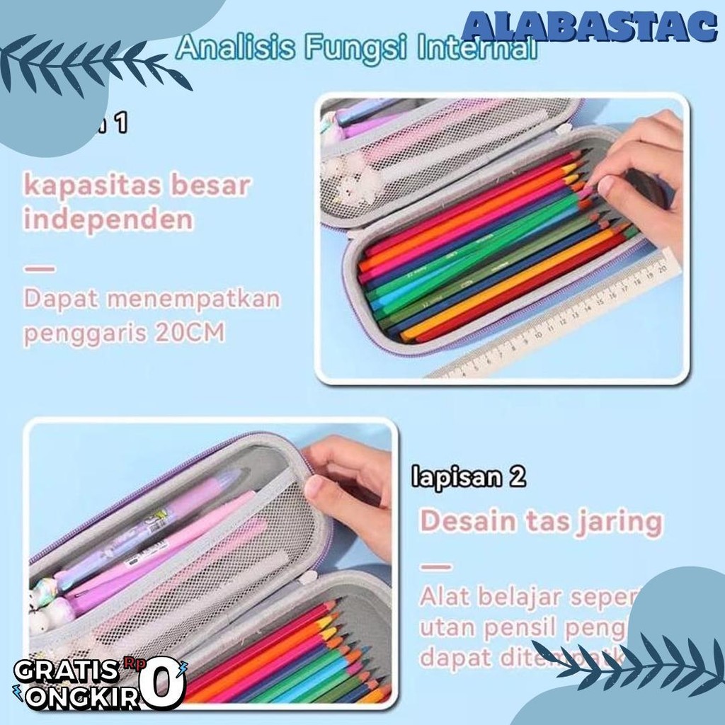 

Claiydream Kotak Pensil 3D Tempat Pensil Timbul Karakter Lucu Tempat Penyimpanan Alat Tulis Anak Anti Air Diskon