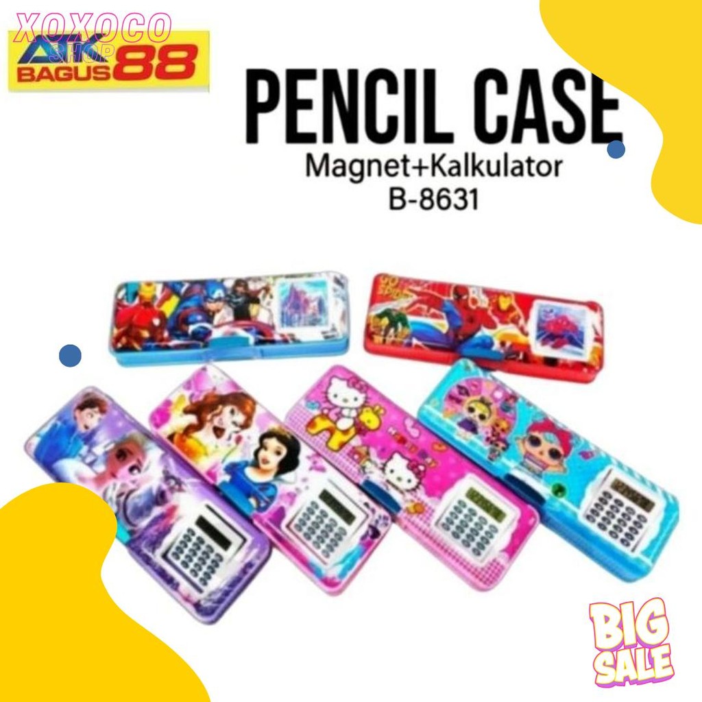 

Tempat Pensil Magnet Calculator/Tempat Pensil Anak Karakter/Tempat Pensil Magnet Diskon