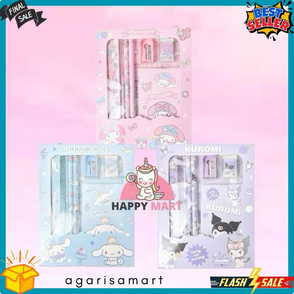 

Stationary Set Pensil Motif Kuromi / Melody / Cinnamoroll Terlaris! Produk Ini Banyak Dicari