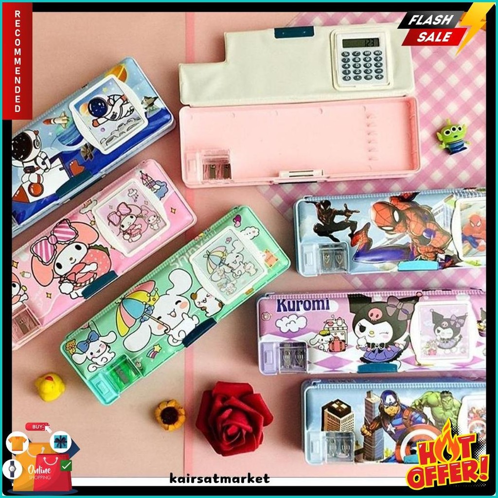 

Kotak Pensil Ada Kalkulator/Pencil Case Kalkulator/Tempat Pensil Magnet Kalkulator Flash Sale! Diskon Hingga 70%