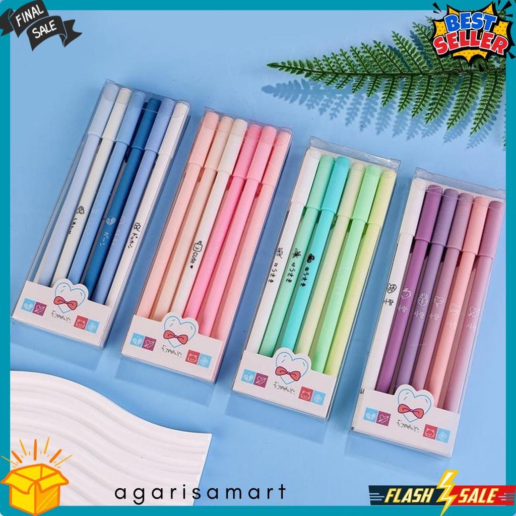 

Ysm 1 Set 6Pcs Pena Gel 0.5Mm Warna Pastel Pen Gel Aesthetic Pulpen Gel 6 In 1 Warna Gradasi Pena Gel Set Morandi Color Bolpoint Tinta Gel Cair 6 Pcs Journaling Pen Alat Tulis Kantor Sekolah Lucu Flash Sale! Diskon Hingga 70%