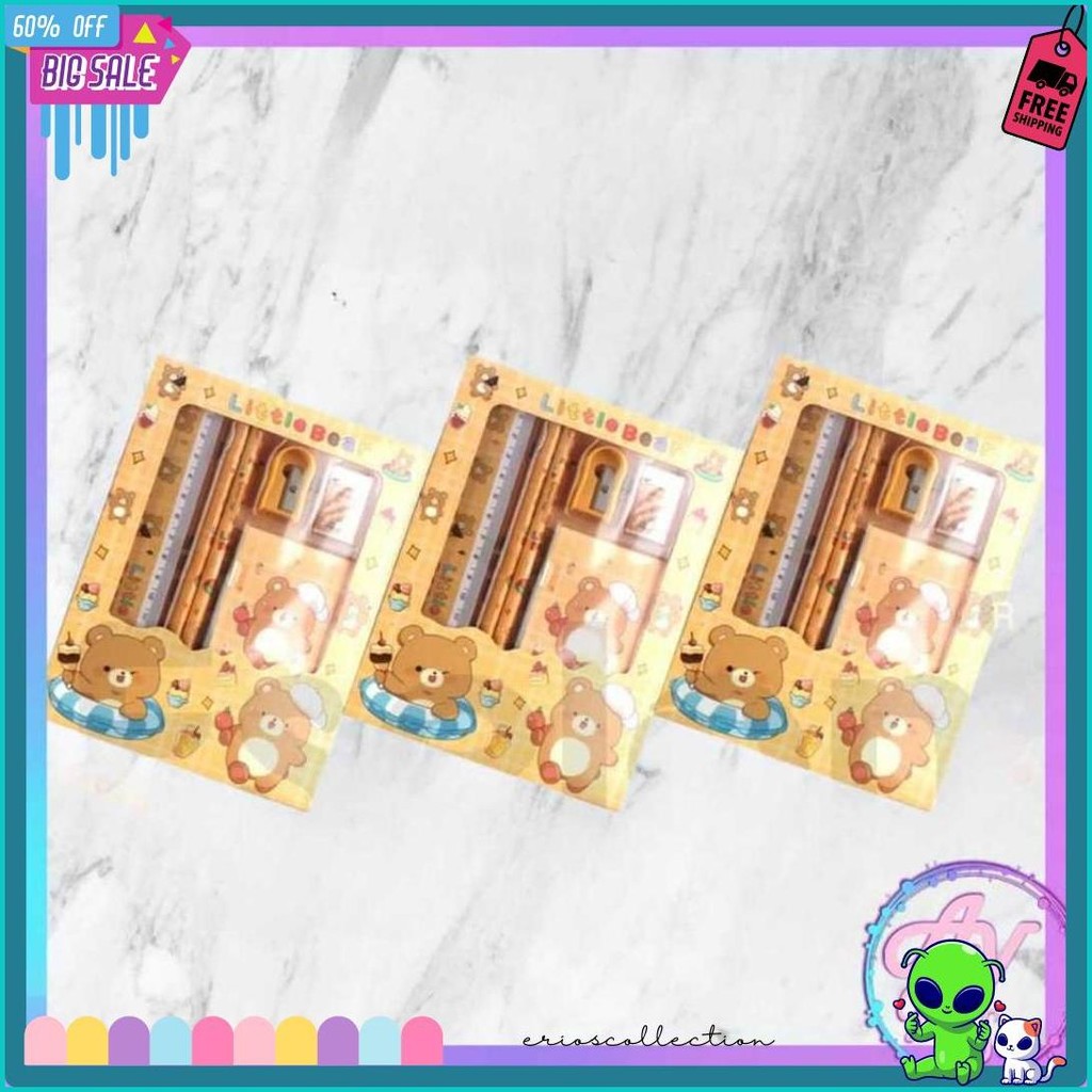 

Stationery Set / Set Alat Tulis / Paket Alat Tulis 6In1 / Stationery Set 6In1 608 Diskon