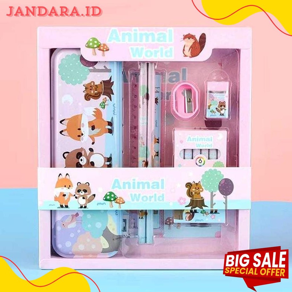 

[ Gs ] Kotak Pensil Anak Set Stationery Untuk Hadiah Anak Sekolah Kotak Pensil Karakter Murah Stationery Alat Tulis Set Tepak Pensil Diskon