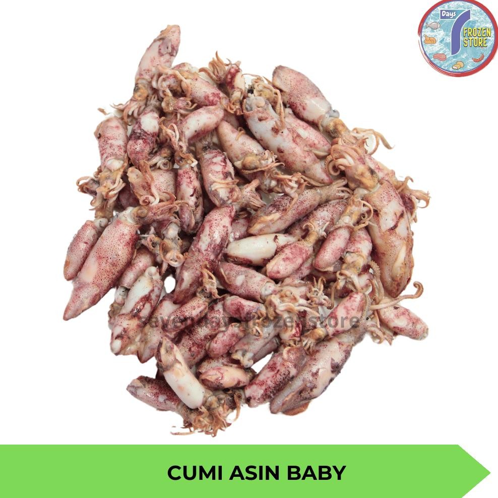 

Cumi Asin Baby Kecil Utuh Premium Beku Frozen