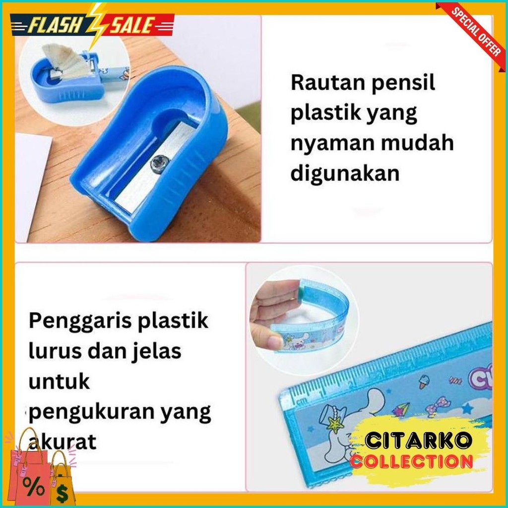 

Pensil Anak Set 7 In 1 Stationery Untuk Hadiah Anak Sekolah Sanrio Terlengkap Dan Termurah