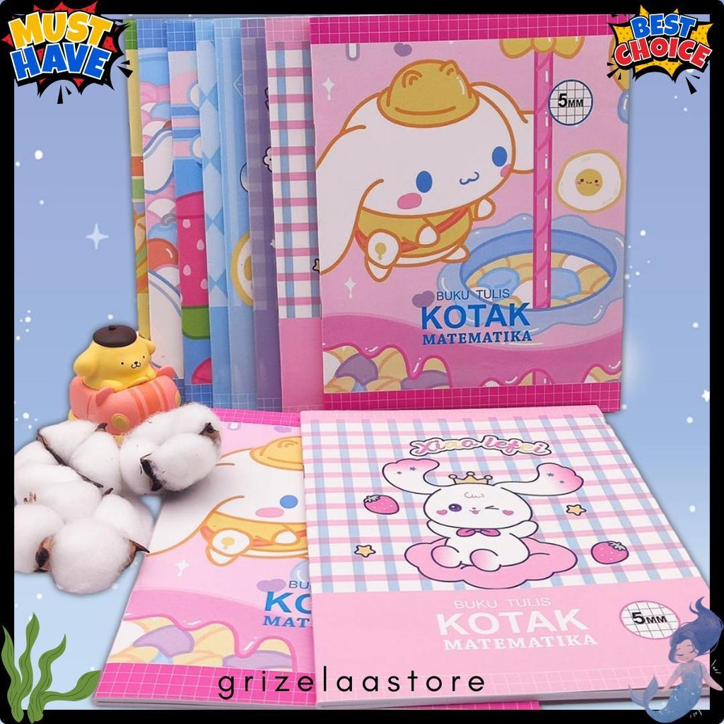 

5Mm Grid Buku Tulis 38 Lembar Buku Tulis Kotak Kecil Anak Anjing Pola Motif Kartun Lucu Matematika Notebook Kelas Bawah 4/8Pcs Terlengkap Dan Termurah