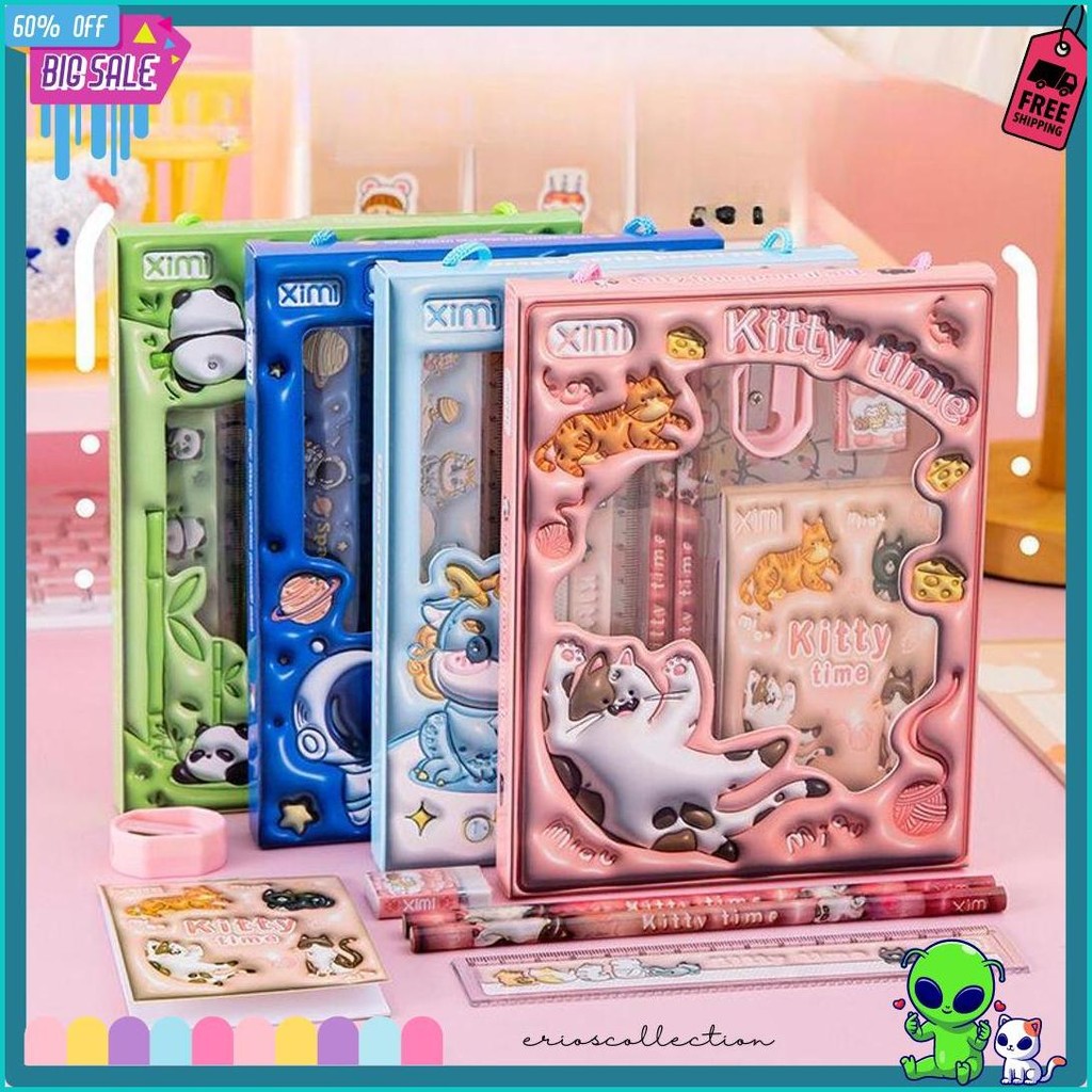 

[Karakterku] Set Alat Tulis Anak Sekolah Siswa Paket Lengkap Stationery Motif Lucu Pensil Kotak Pensil Cute Stationery Untuk Hadiah Souvenir Murah Terbaru Studyset-Ximi Flash Sale! Diskon Hingga 70%