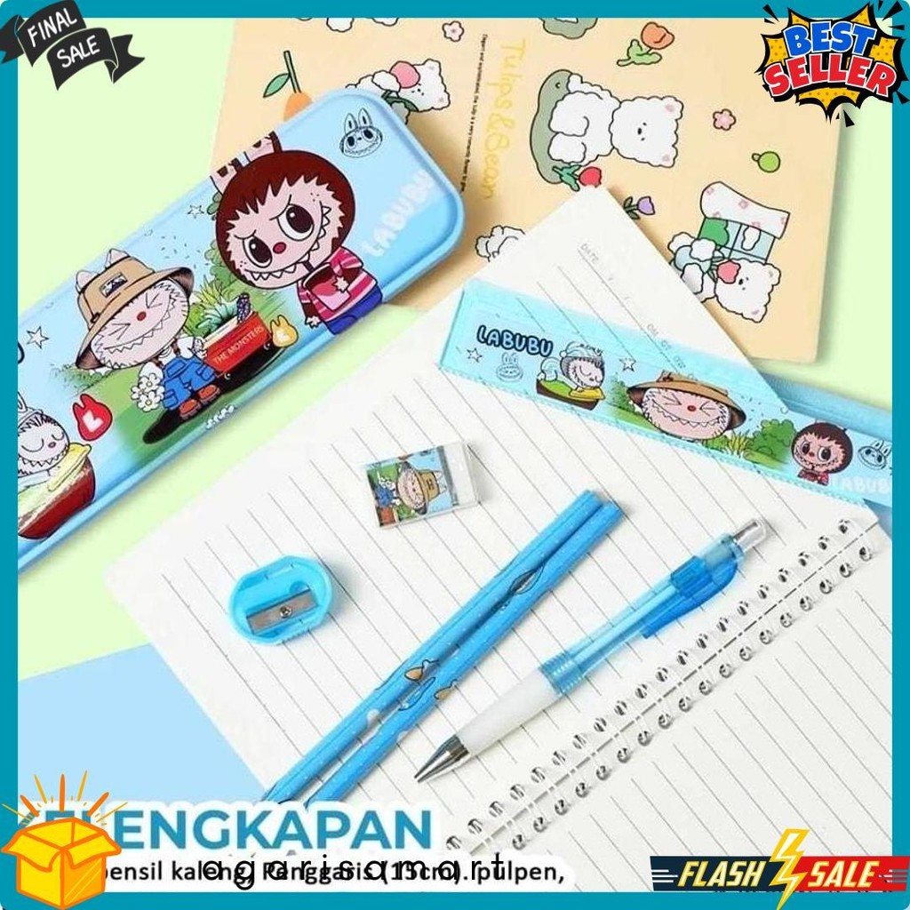 

Perlengkapan Alat Tulis 7 In 1 Anak Sekolah Hampers Kado Ulang Tahun Motif Capybara Labubu Stationary Pen Pensil Penggaris Rautan Kotak Pensil Penghapus Terlaris! Produk Ini Banyak Dicari