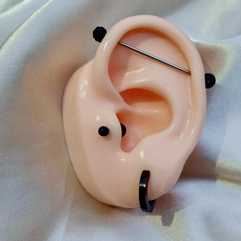 

Produk Pilihan Premium Alat Bantu Mengajar Bahan Silikon Model Telinga Manusia 1: 1 Dapat Display Earphone/Perhiasan High Quality Paling Dicari